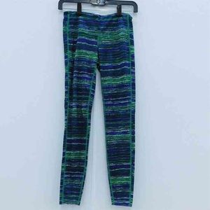 Athleta Blue and Green Patterned Leggings